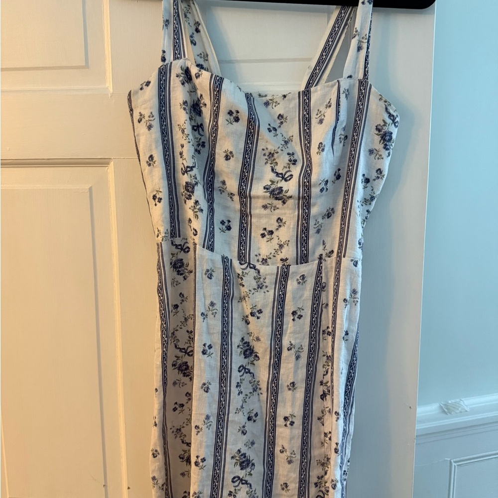 Reformation Floral Mini Brigitte Linen